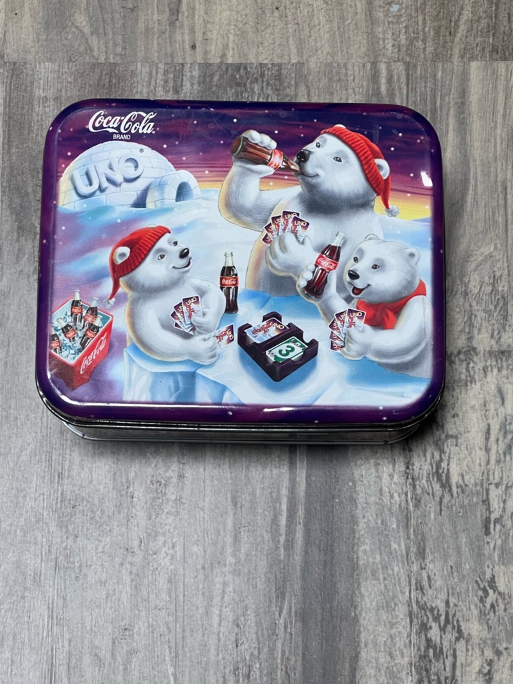 1998 Vintage Coca Cola Uno Coca Cola Polar Bear Game